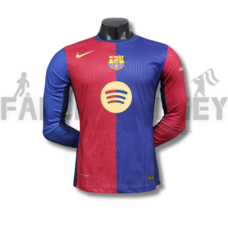 24/25 Barcelona Home Long Sleeve Jersey( Player Edition )