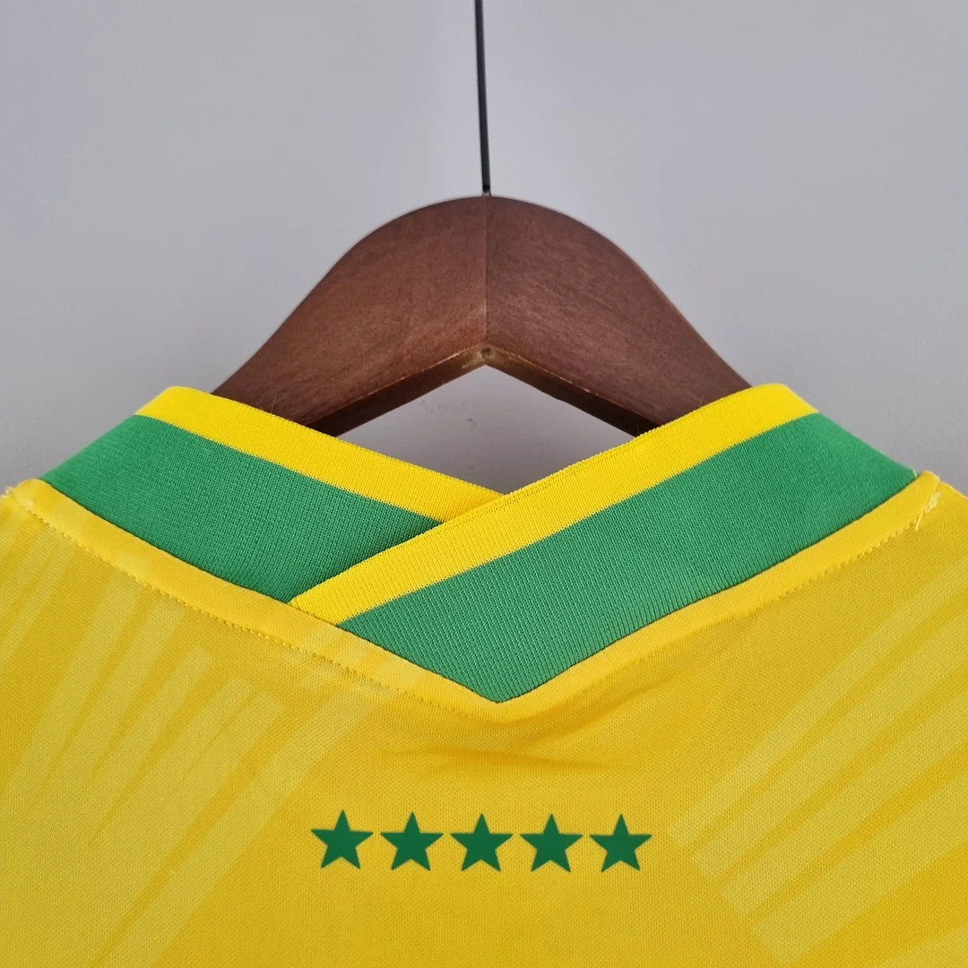 2022 Brazil Classic Yellow Football Shirt