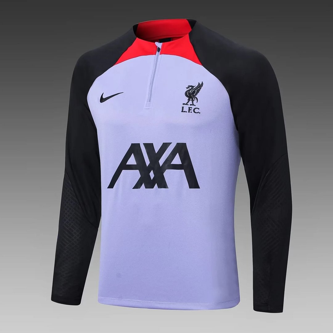2022/2023 Liverpool Half-Pull Training Suit Purple Football Shir
