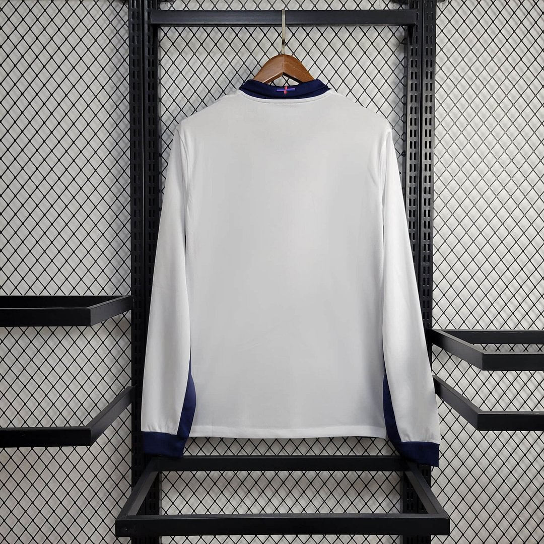 2024 England Long Sleeve Home Football Shirt