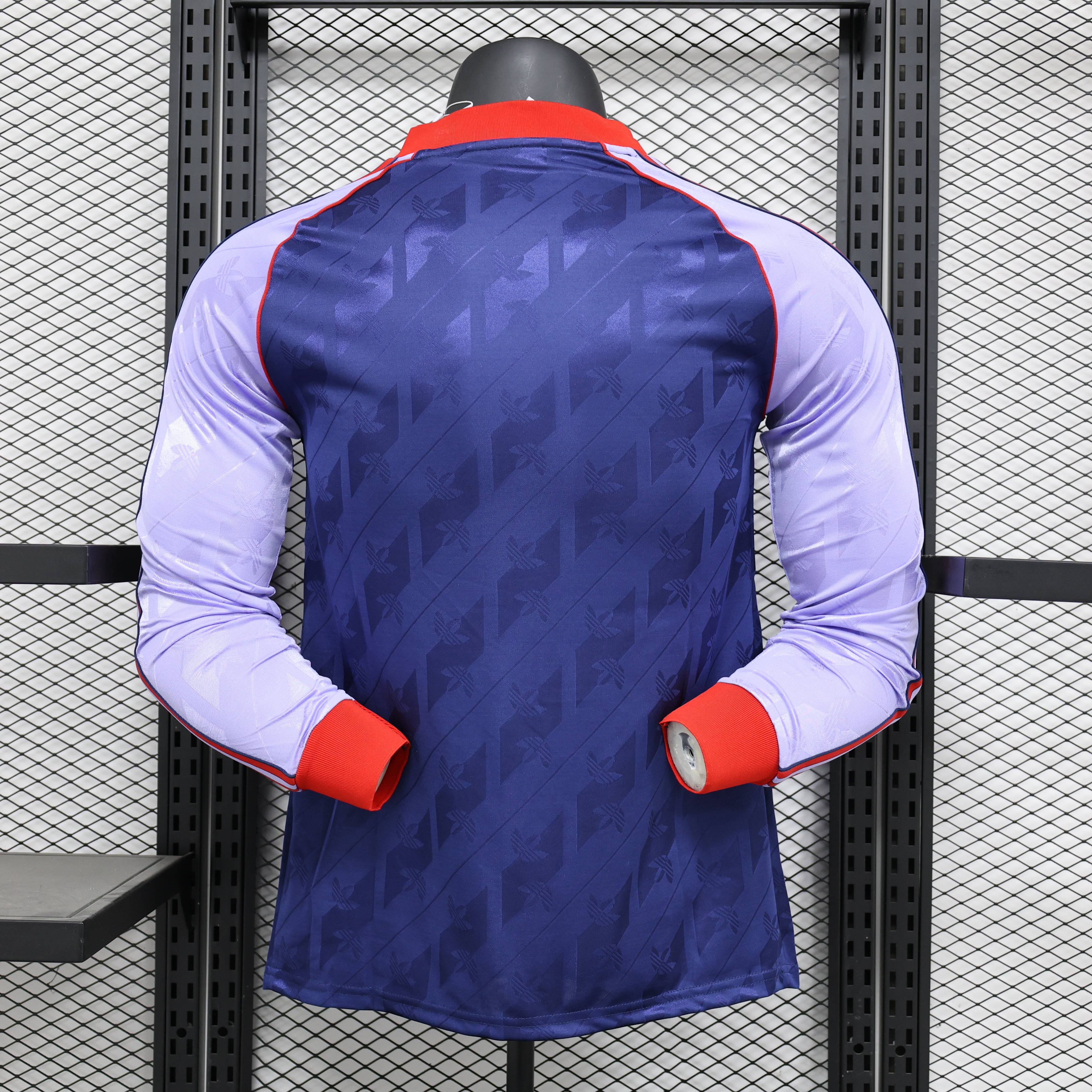 2024/2025 Retro Player Edition Arsenal Long Sleeve Football Jersey