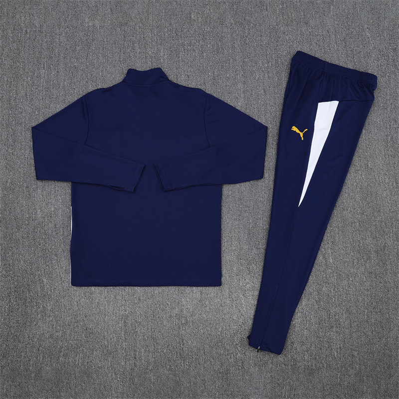 2025/2026 Portugal Half-Pull Training Suit Royal Blue Football Shirt