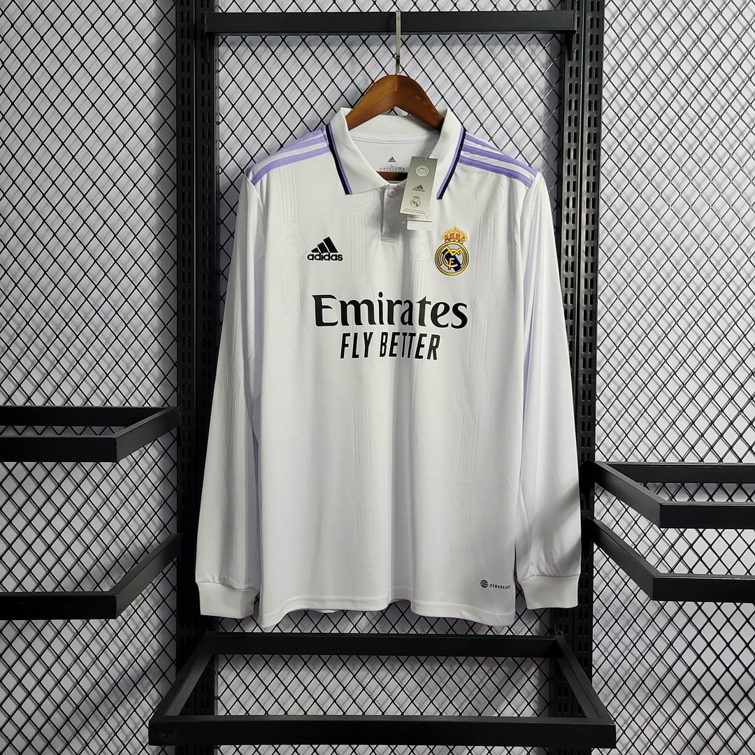 2022/2023 Real Madrid Long Sleeve Home Football Shirt