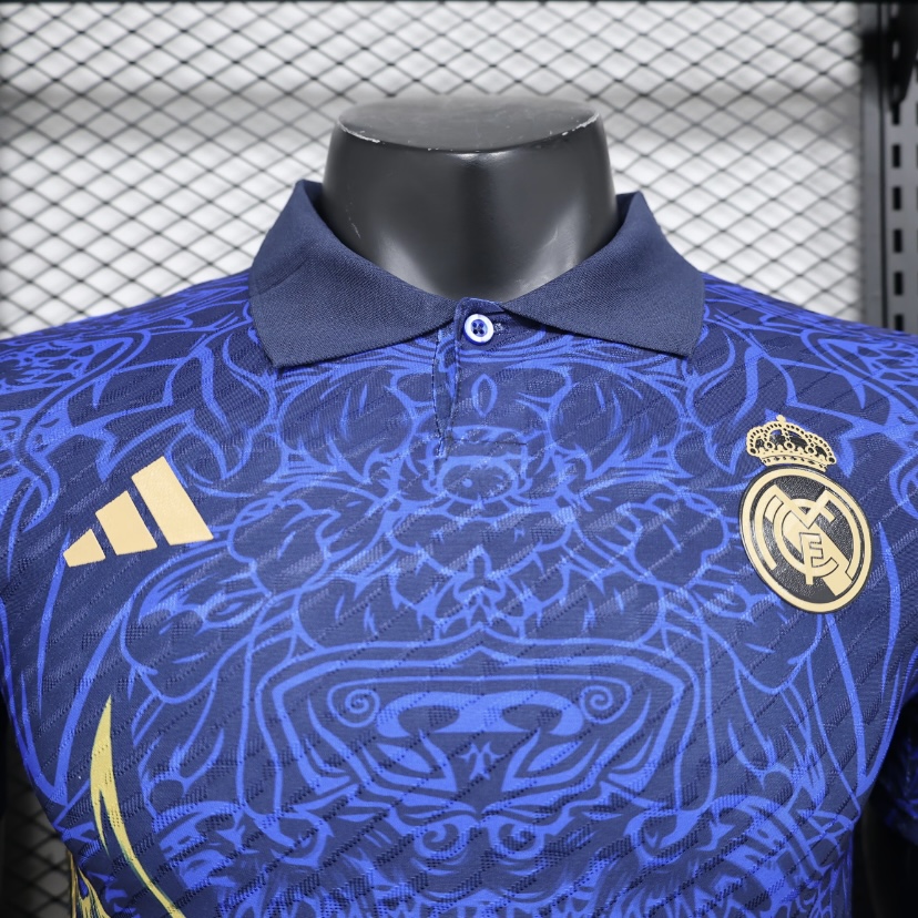 2024/2025 Real Madrid Royal Blue Dragon Special Edition Blue Football Shirt For Player Version