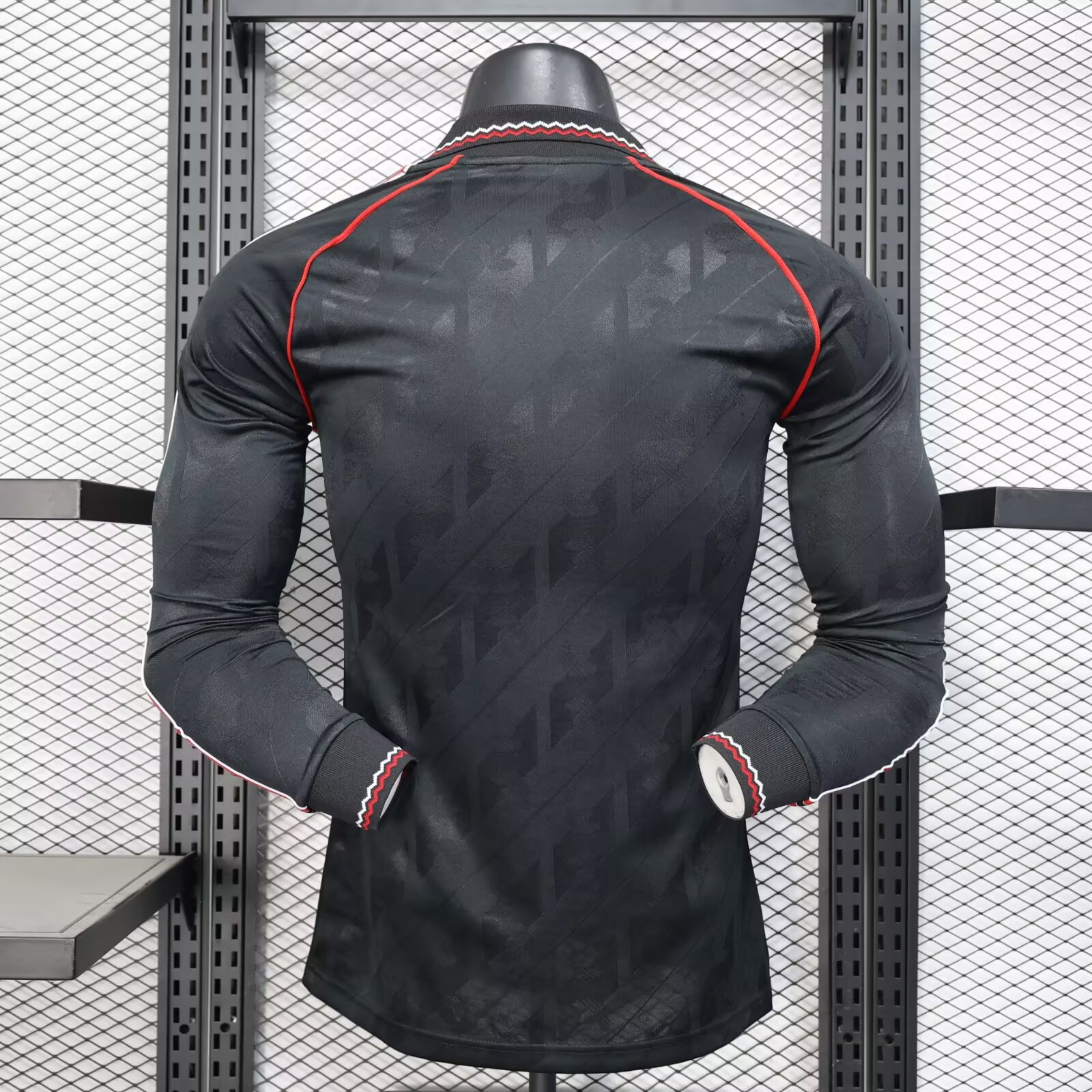 2024/2025 Retro Manchester United black Long Sleeves version soccer jersey