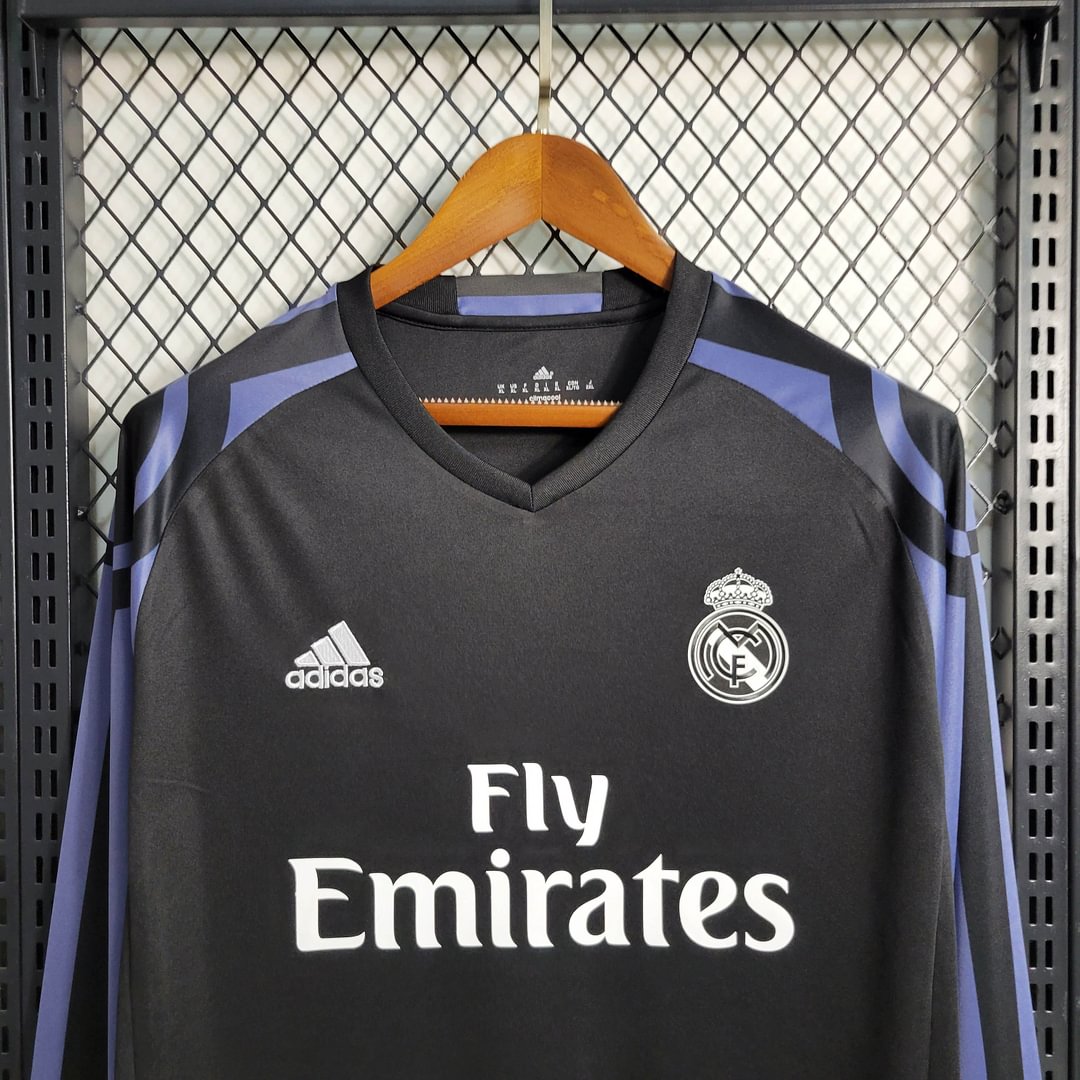 2016/2017 Real Madrid Retro Long Sleeve Third Away Football Shirt
