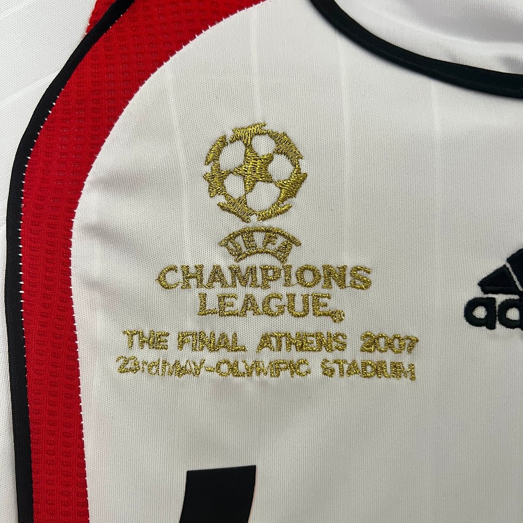 2006/2007 Retro AC Milan Away Champions League Football Shirt Kids