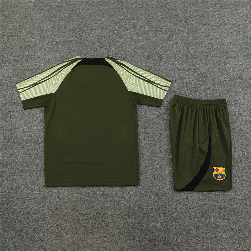 2025/2026 Barcelona Green Training Wear Suit Shirt