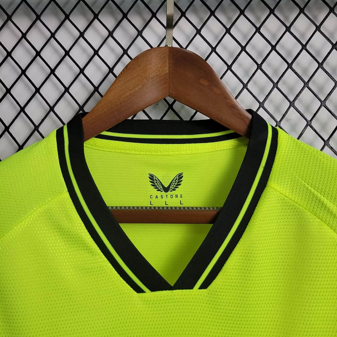 2023/2024 Aston Villa Fluorescent Green Football Shirt