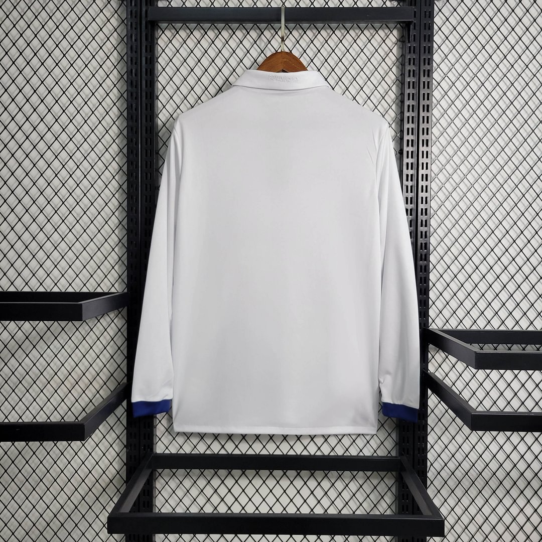 2016/2017 Real Madrid Retro Long Sleeve Home Football Shirt