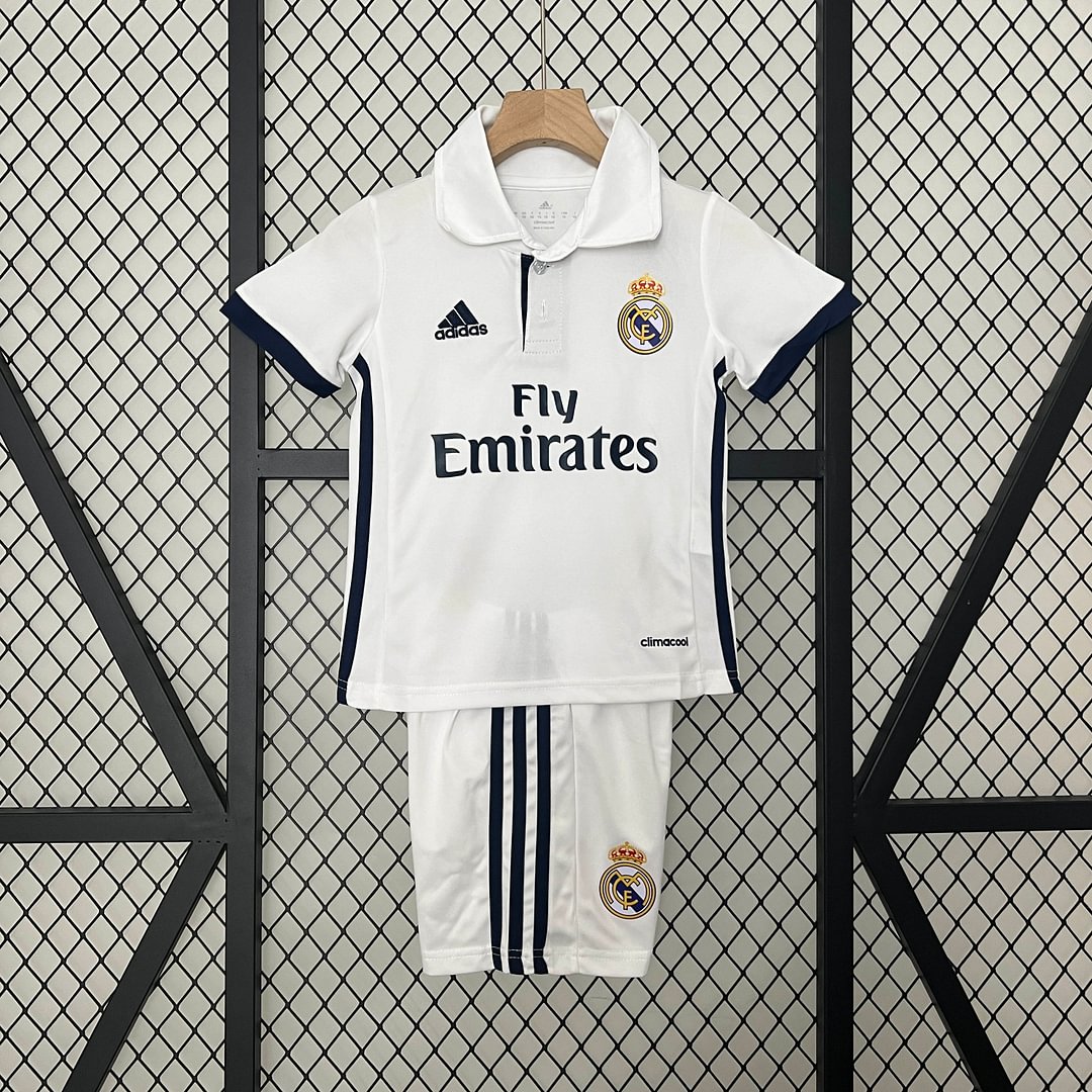 2016/2017 Real Madrid Retro Home Football Shirt Kids Size