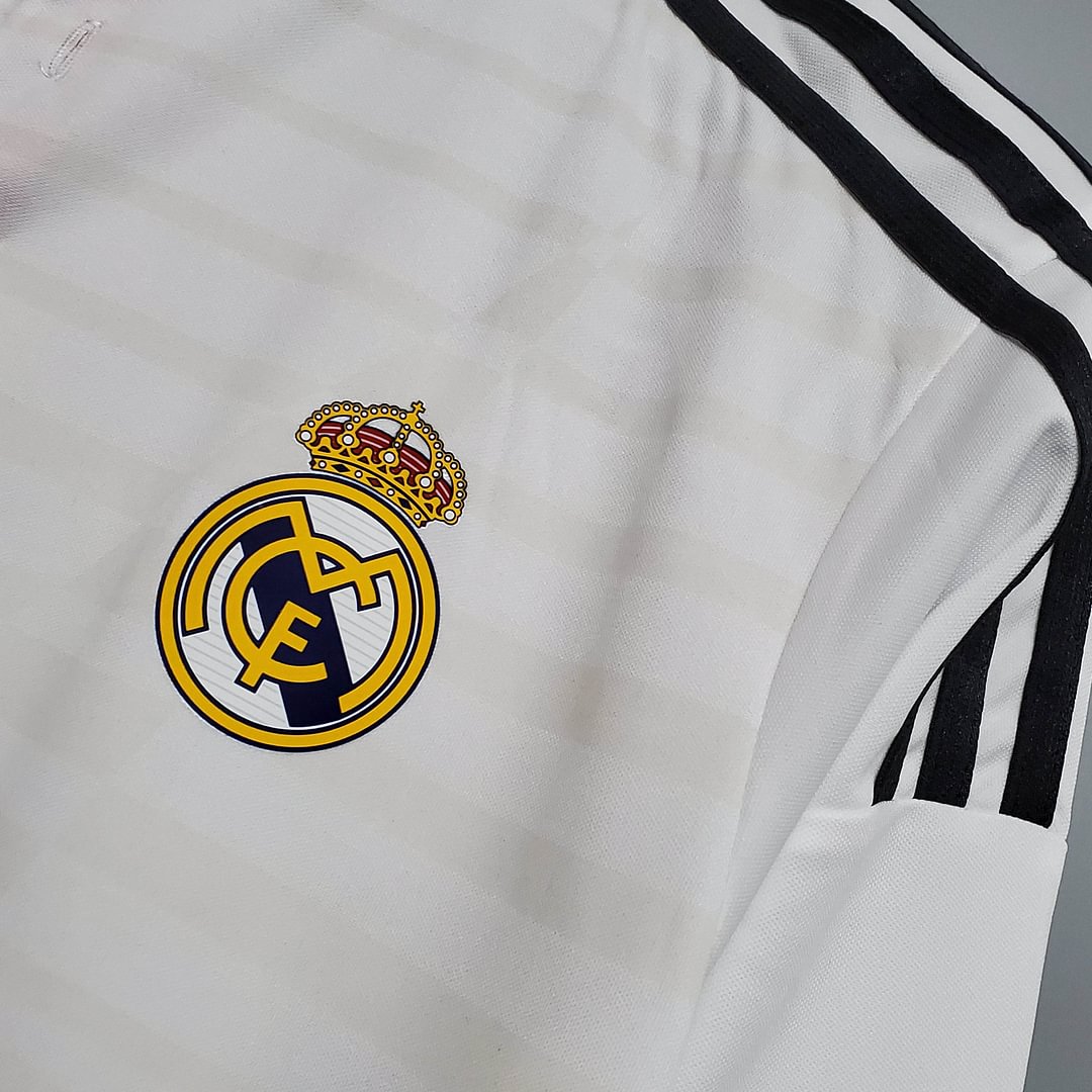 2014/2015 Real Madrid Retro Long Sleeve Home Football Shirt