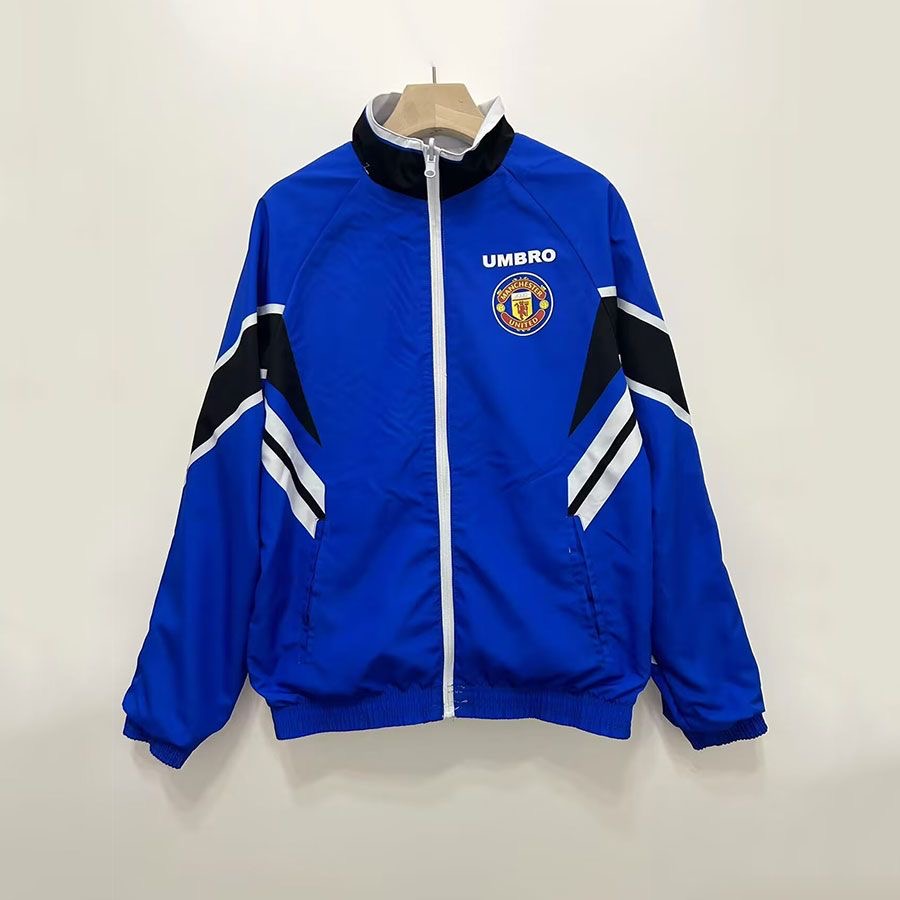 1996/1997 manchester united (blue-white) Reversible Retro Windbreaker Football Shirt