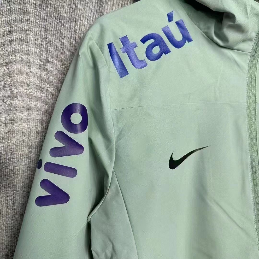 2024 Brazil Team Leader Green Windbreaker Football Shirt