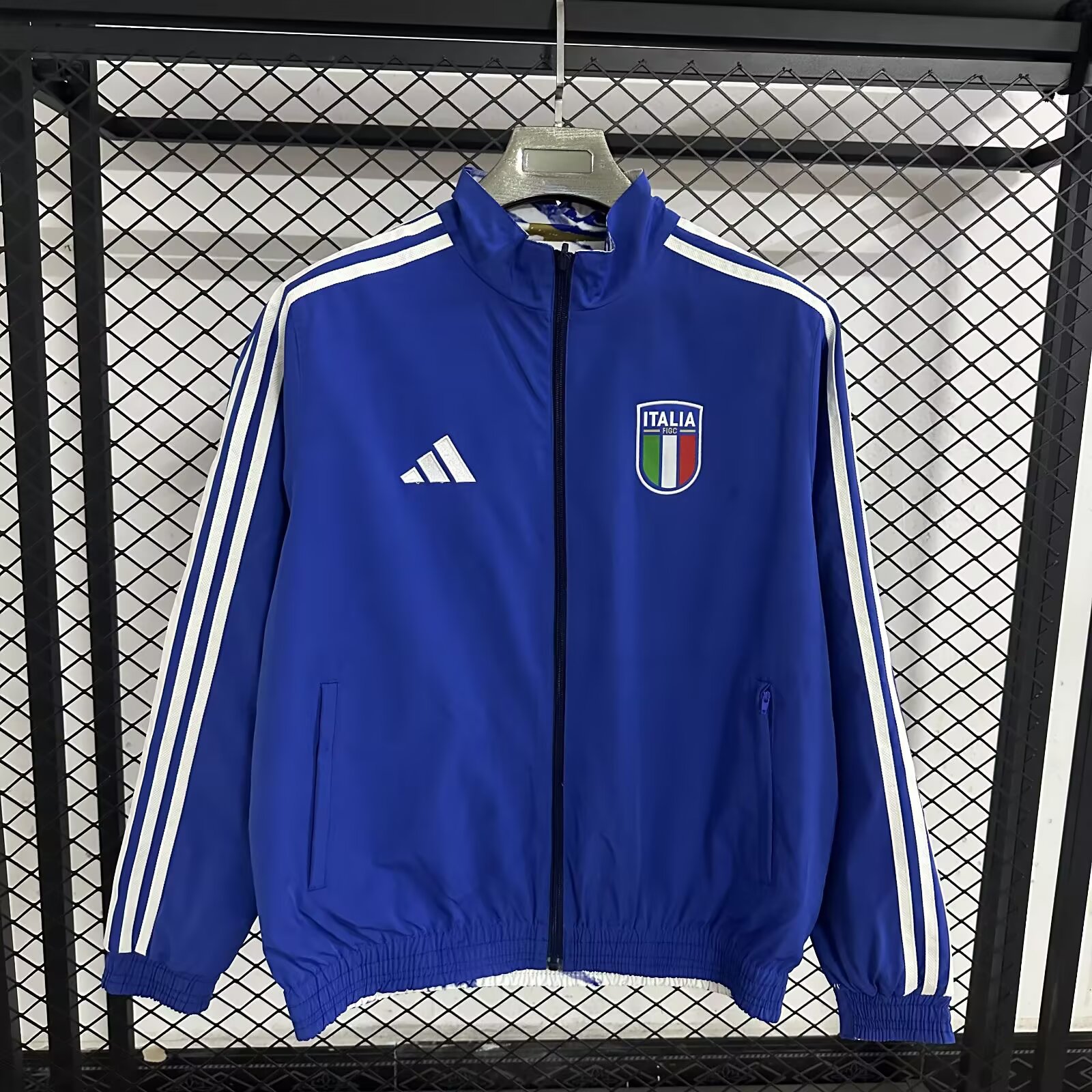 2024/2025 Italy (Blue-White)Reversible Windbreaker Football Shirt