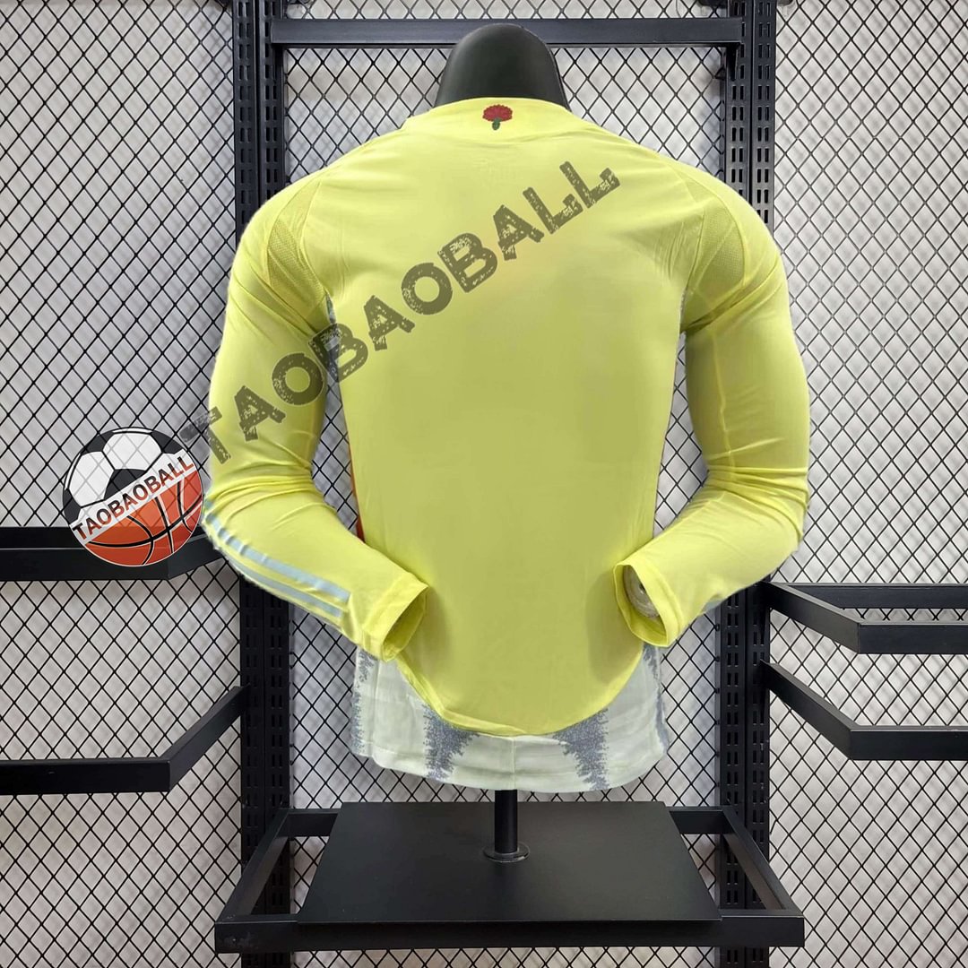 2024 Spain Long Sleeve Player Version Away Football Shirt