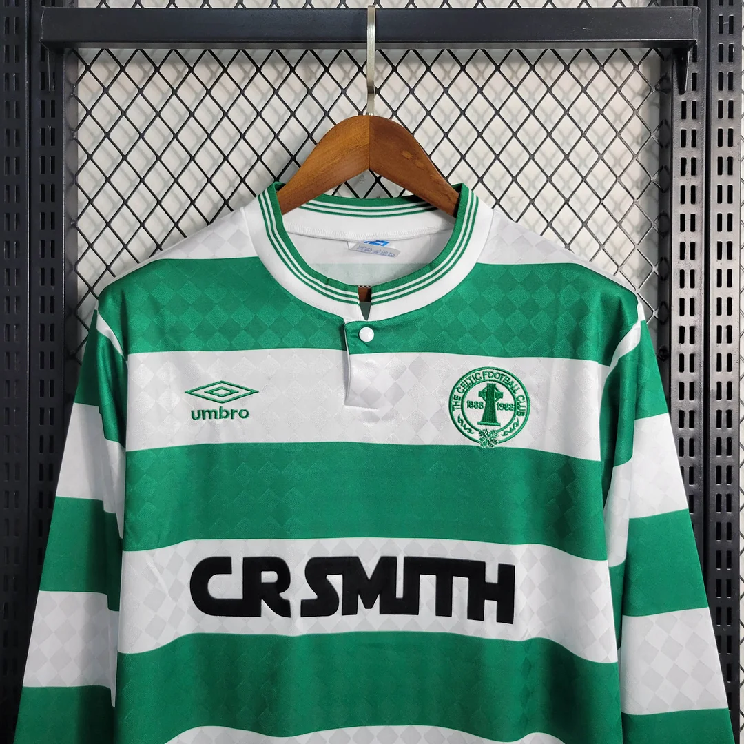1987/1988 Retro Long Sleeve Celtic Home Football Shirt( Fans Edition )