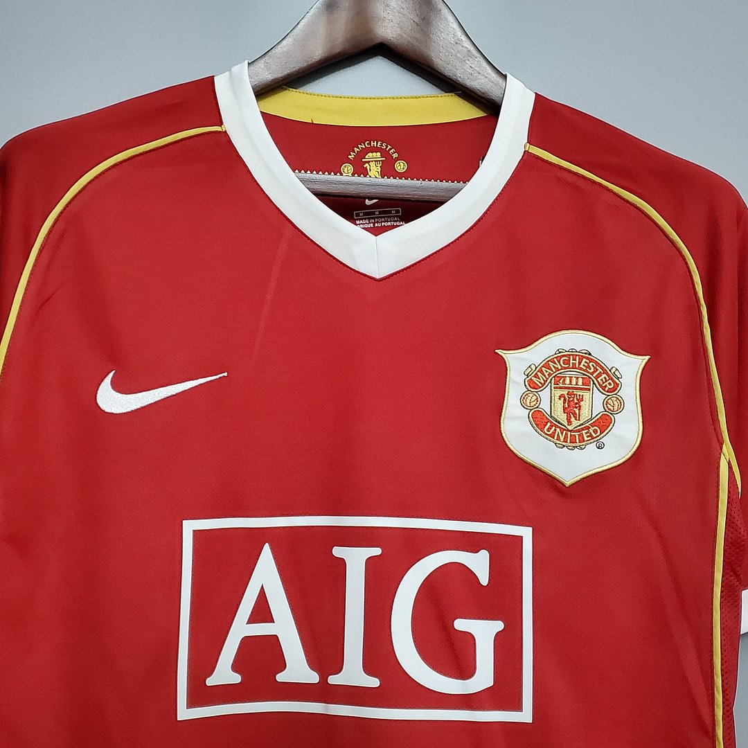 2006/2007 Manchester United Retro Home Football Shirt