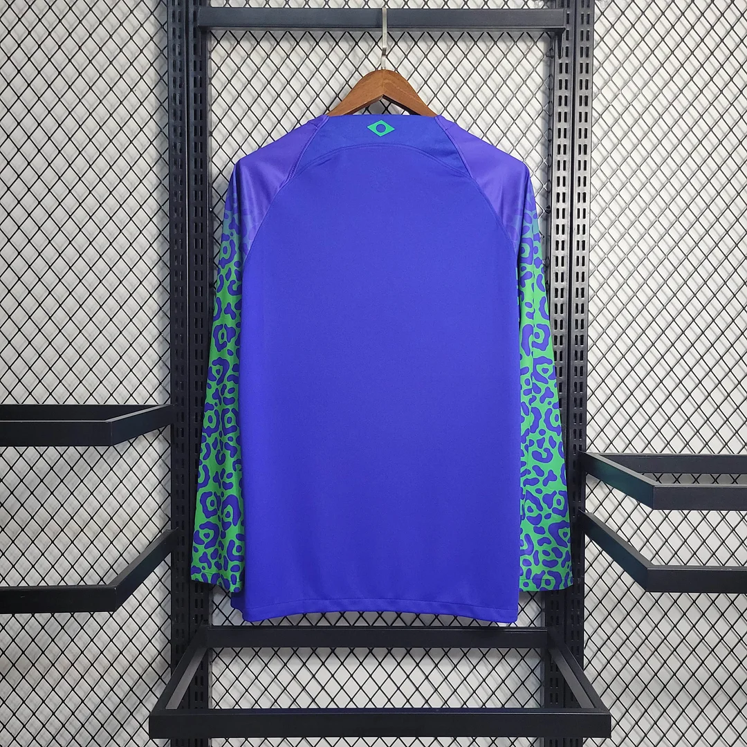 2023 Brazil Long Sleeve Away Football Shirt