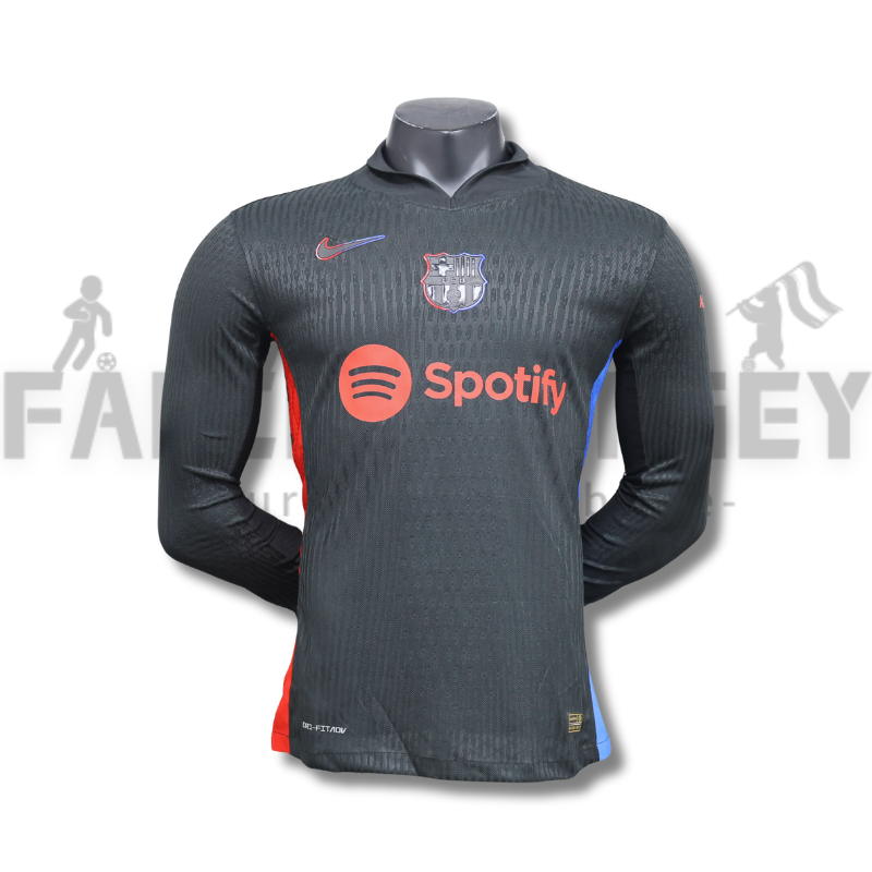 24/25 Barcelona Away Long Sleeve Football Shirt(Player Version )