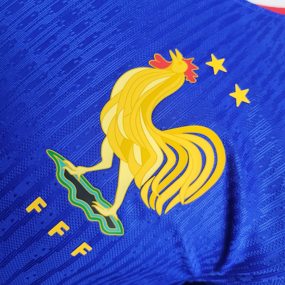 2024 France Bright Blue Home Football Shirt For Player Version