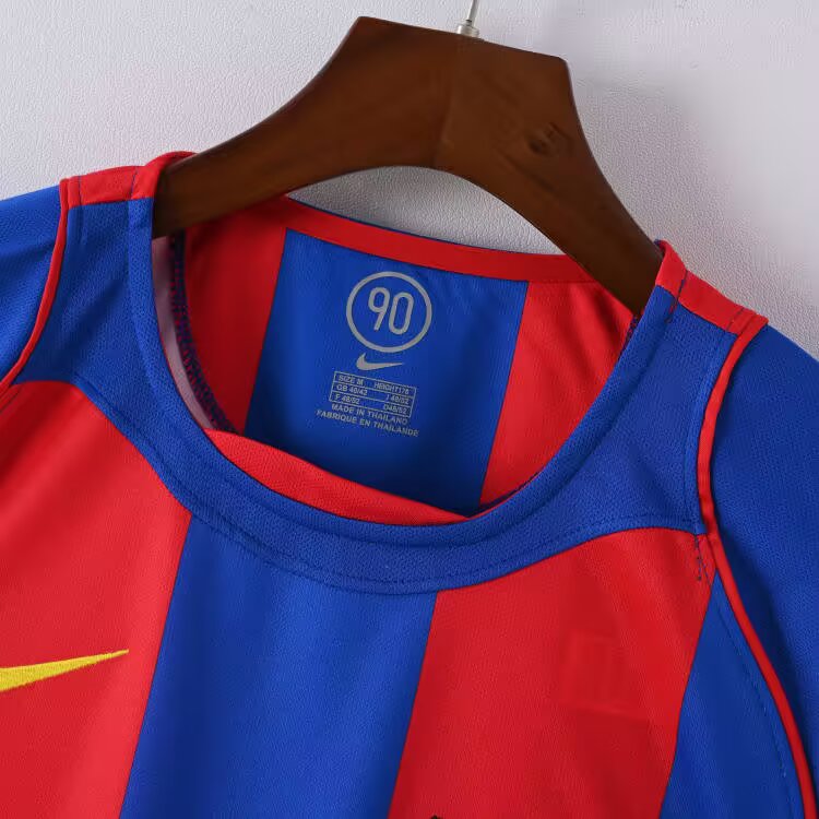 2004/2005 Retro Barcelona Home Football Shirt