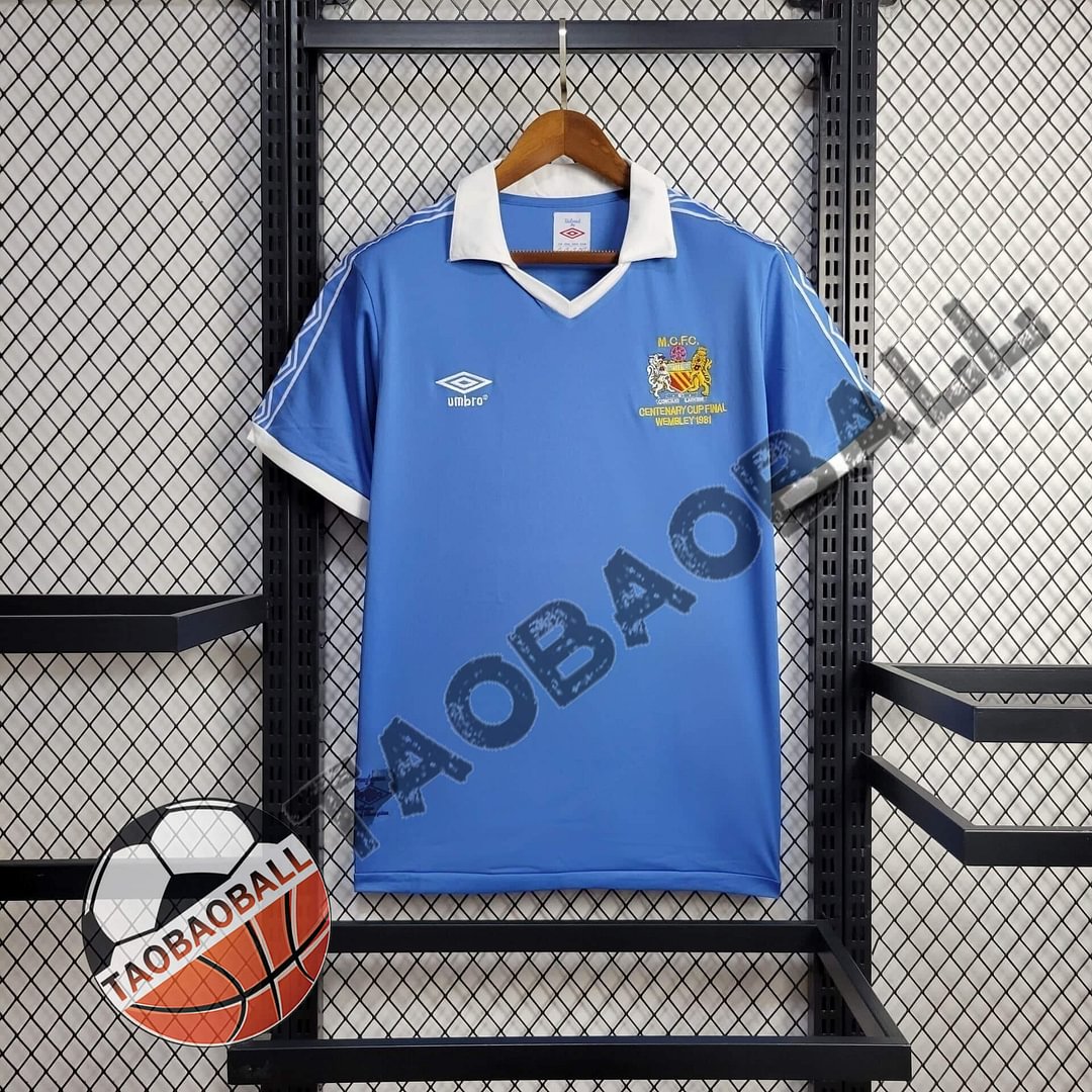 1981/1982 Manchester City Home Jersey Retro