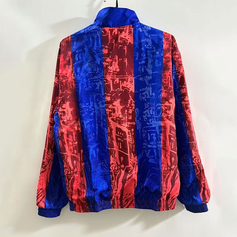 1995-1997 Barcelona(Red and Blue)Double-sided Windbreaker Football Jersey
