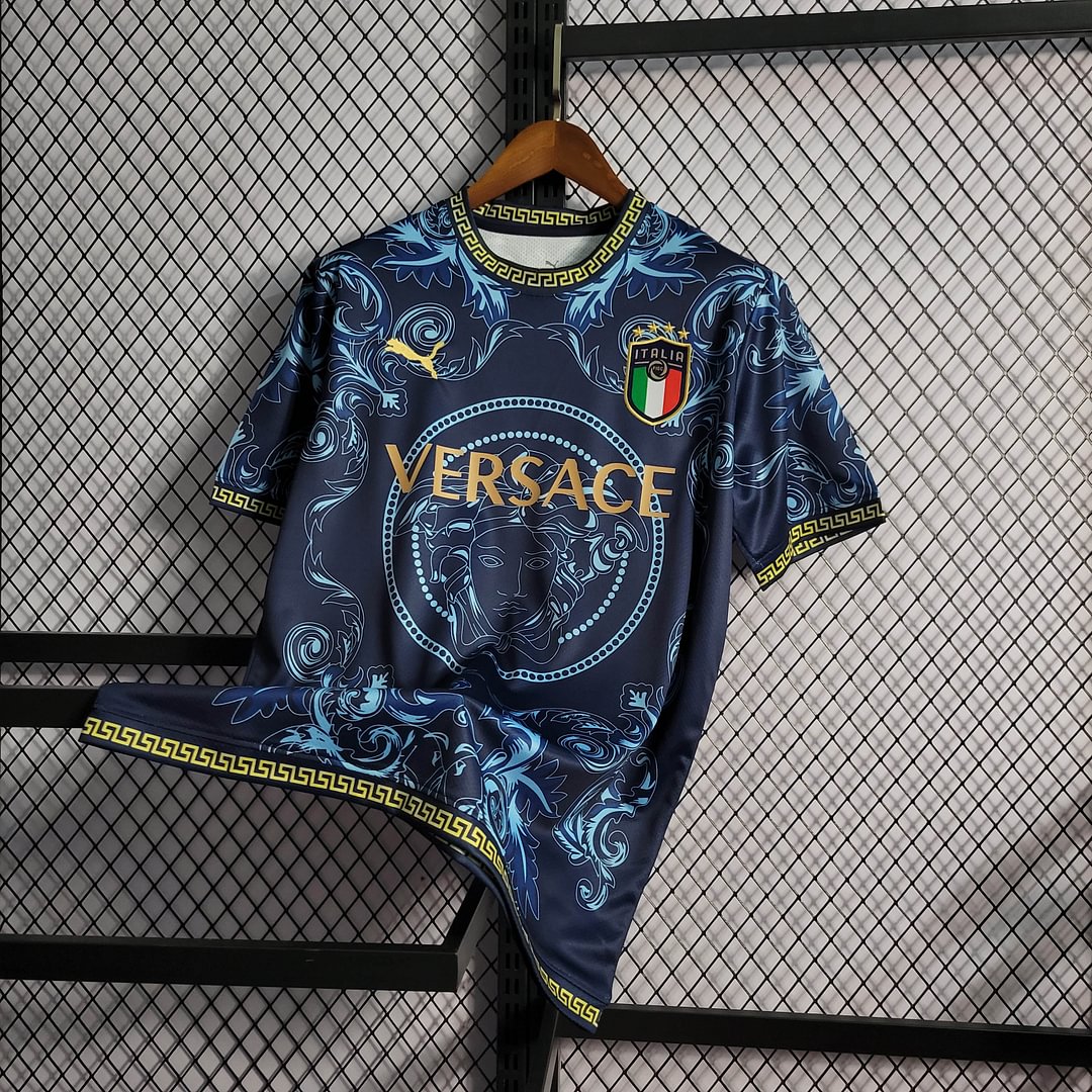 2022 Italy Commemorative Edition Blue Football Shirt( Fans Edition )