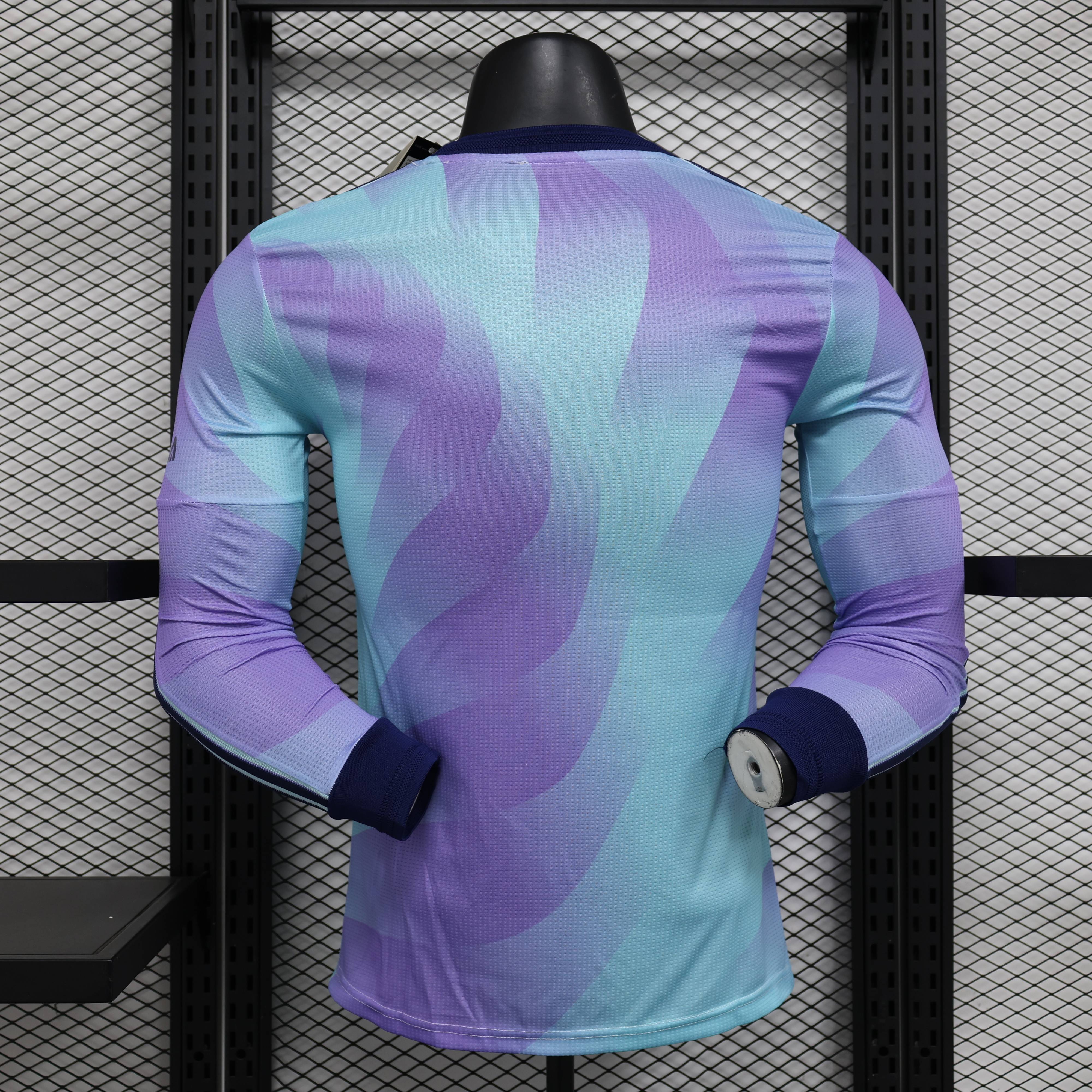 2024/2025 Player Edition Arsenal Second Away Long Sleeve Football Jersey