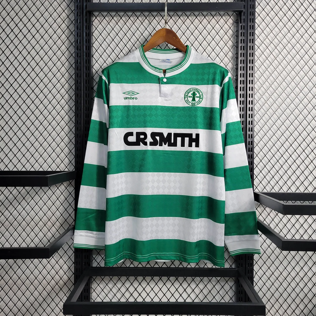 1987/1988 Retro Long Sleeve Celtic Home Football Shirt( Fans Edition )