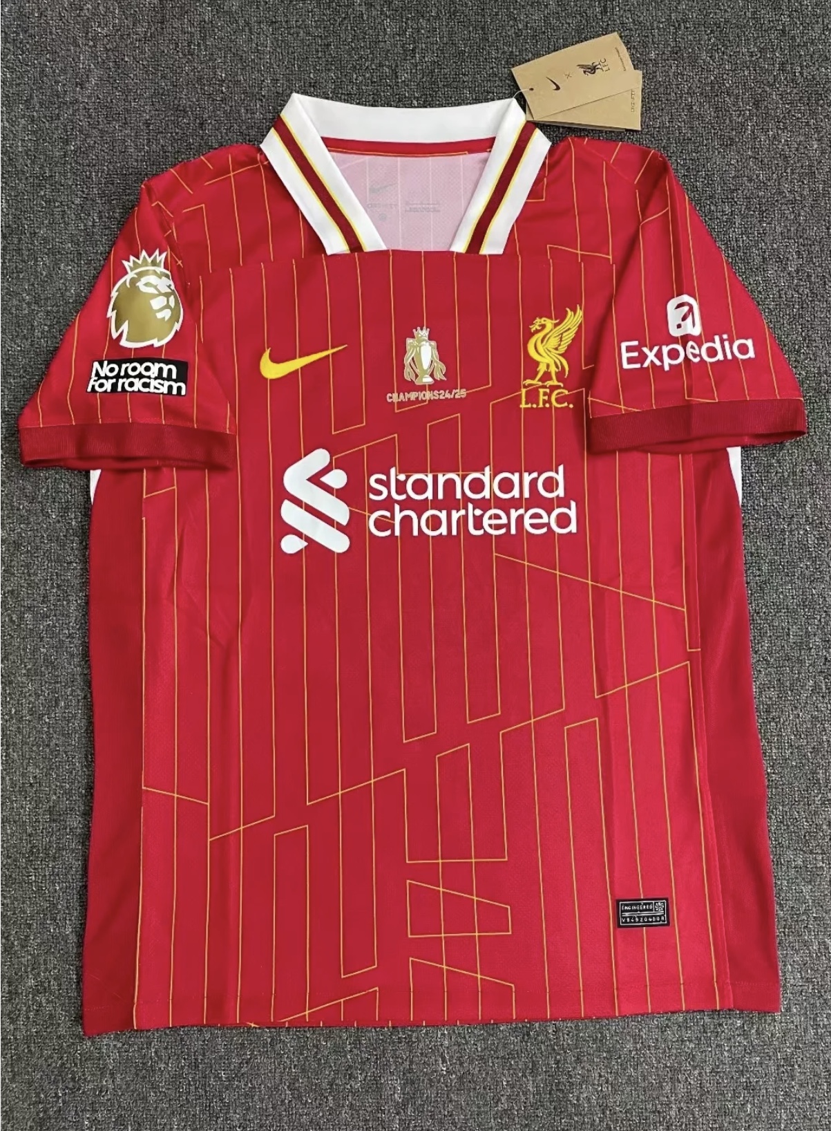 2024/2025 Liverpool Home EPL league Champions 20 Football Jersey( Player Edition )