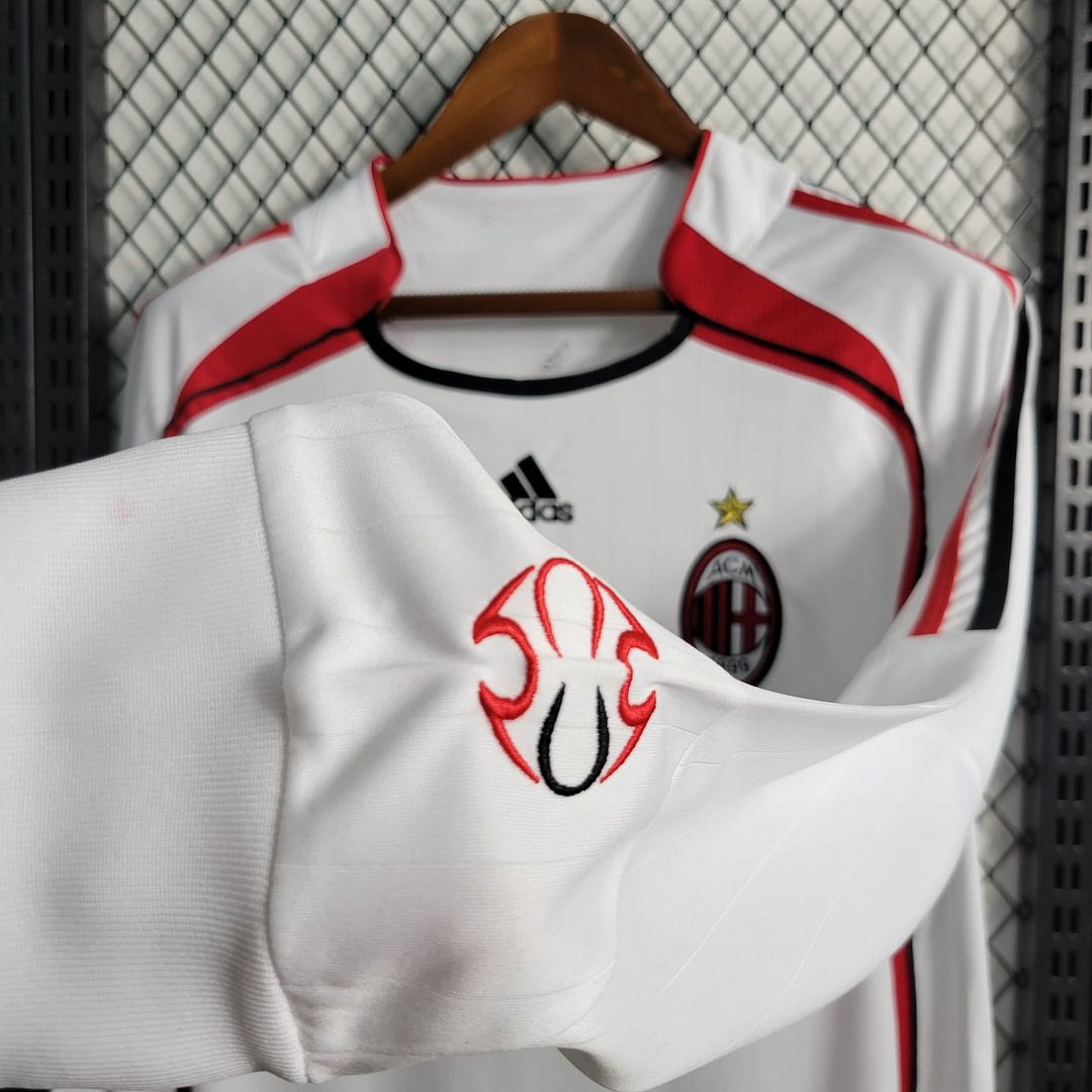 2006/2007 AC Milan Away Retro Long Sleeve Football Shirt