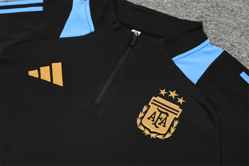 2024/2025 Argentina Black Half-Pull Training Suit Player Edition