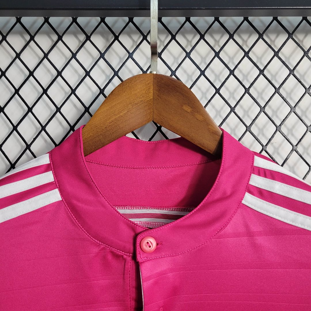 2014/2015 Real Madrid Rose Red Retro Away Football Shirt