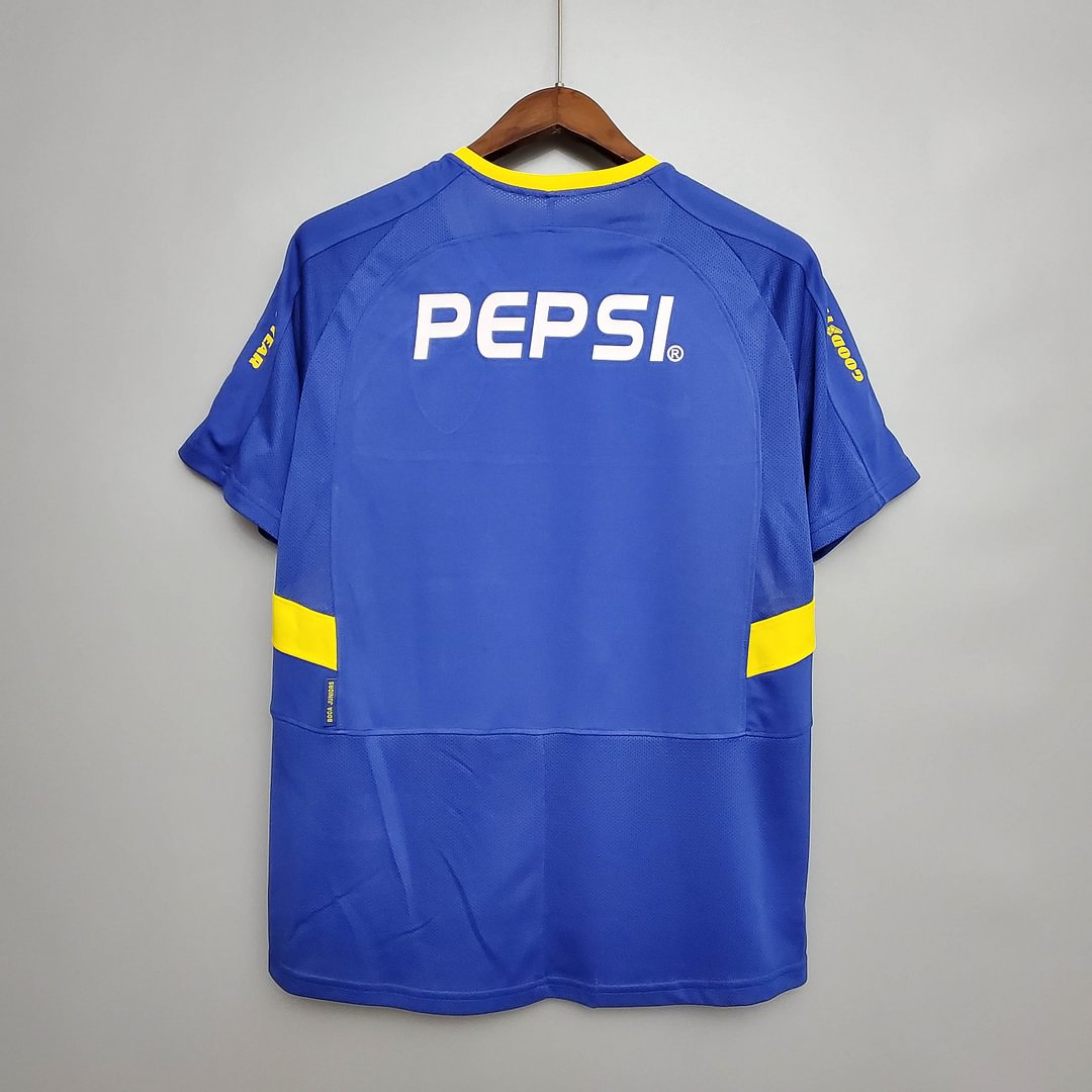 2003/2004 Retro Boca Juniors Home Football Shirt(Fans version)