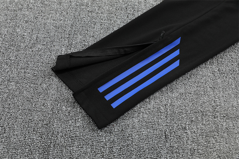 2025/2026 Real Madrid Blue Black Dragon Training Wear Suit Shirt