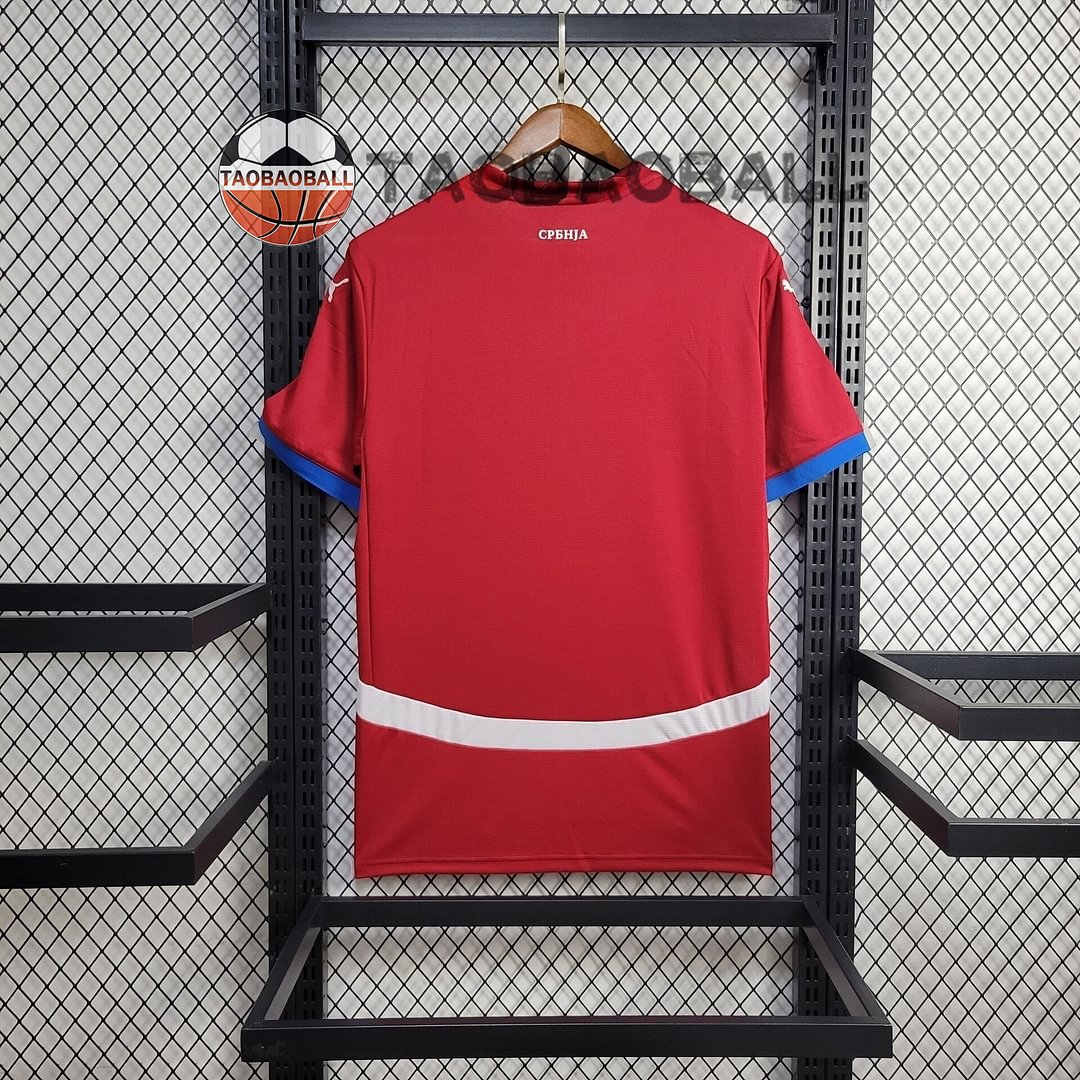 2024 Serbia Home Football Shirt(Fan version)