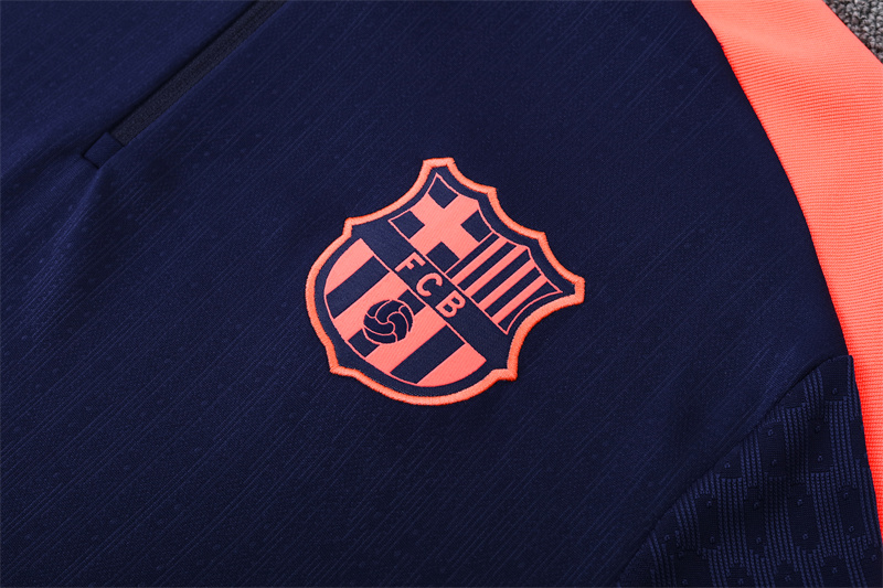 2025/2026 Barcelona Half-Pull Royal Blue Training Suit