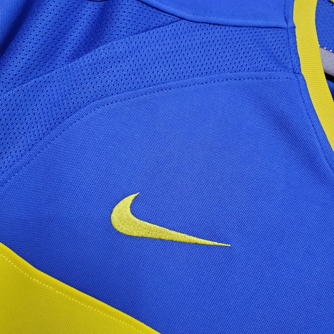 2003/2004 Retro Boca Juniors Home Football Shirt(Fans version)