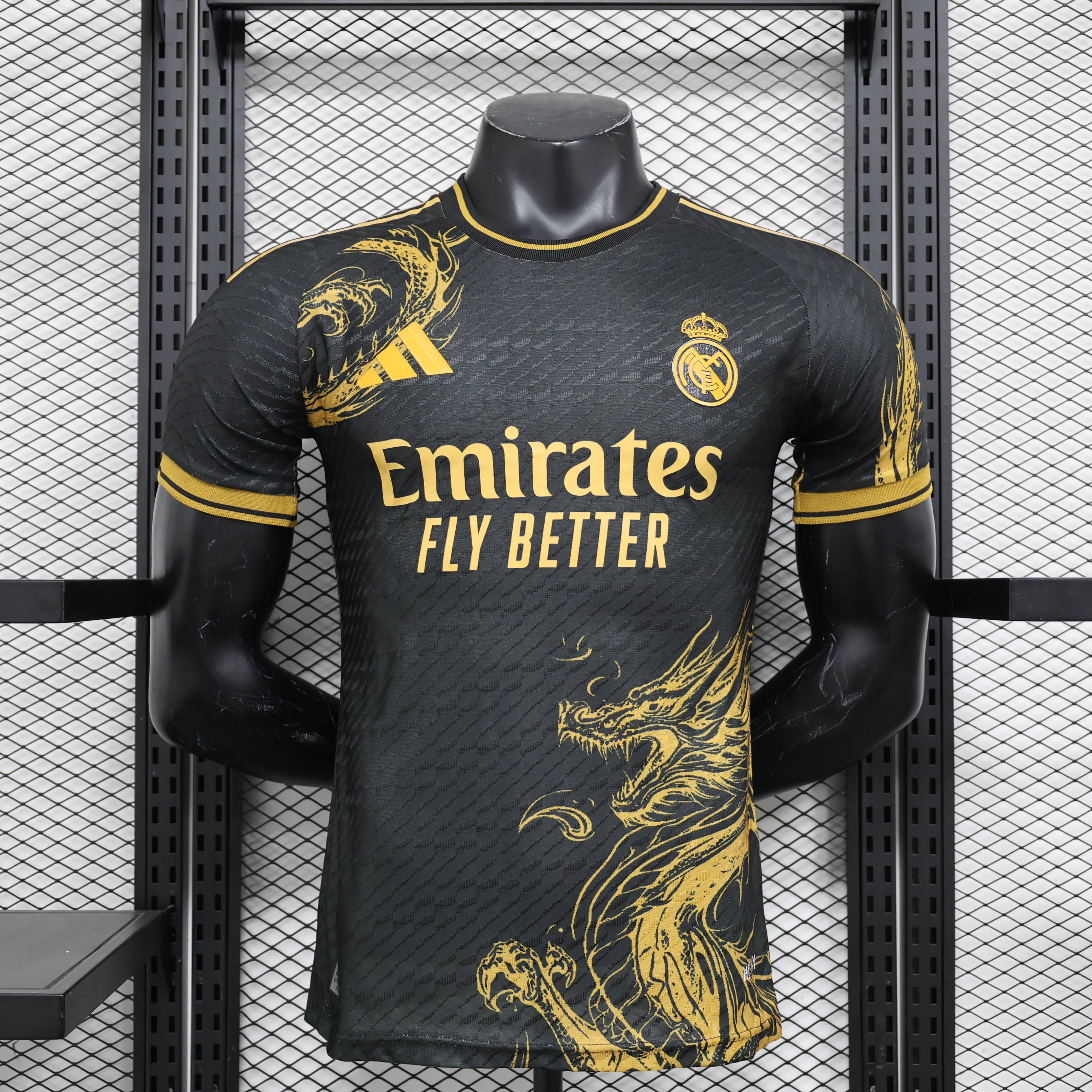 2024/2025 Real Madrid Gold Dragon Special Edition Football Jersey For Player Version