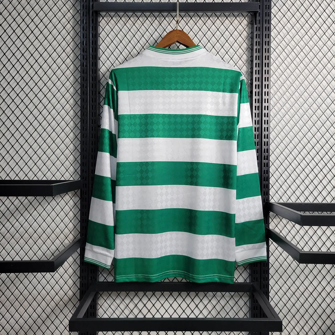 1987/1988 Retro Long Sleeve Celtic Home Football Shirt( Fans Edition )