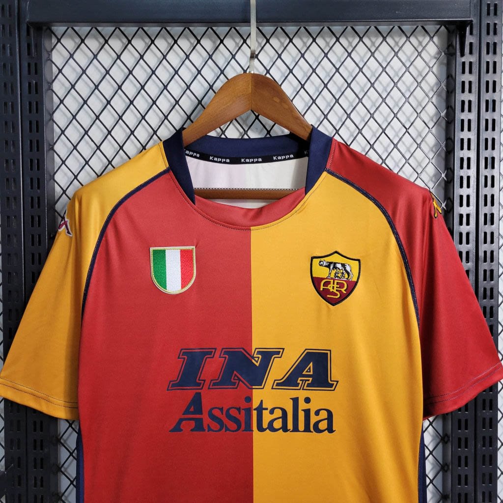 2001/2002 Retro AS Roma European Home Football Shirt ( Fans Edition )