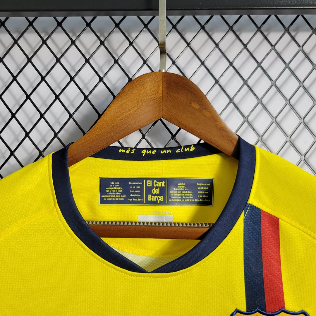 2008/2009 Retro Long Sleeve Barcelona Away Football Shirt