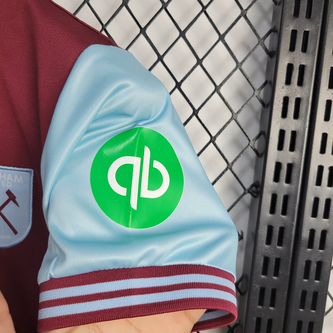2024/2025 West Ham United Home Football Shirt Kids Size