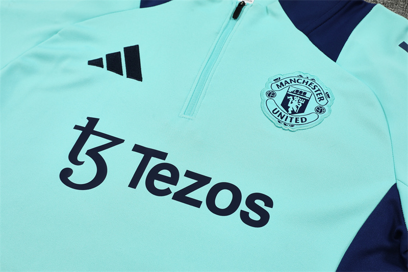 2024/2025 Manchester United Half-Pull Training Football Jersey