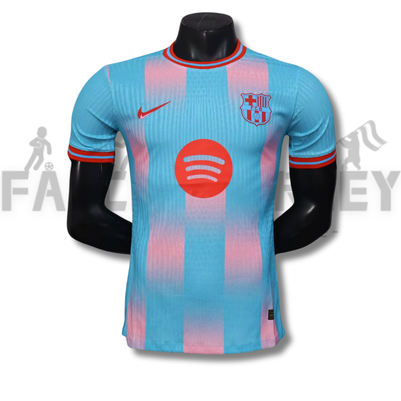 2025/2026 Barcelona Blue and pink Special Edition Football Jersey(Player Version)