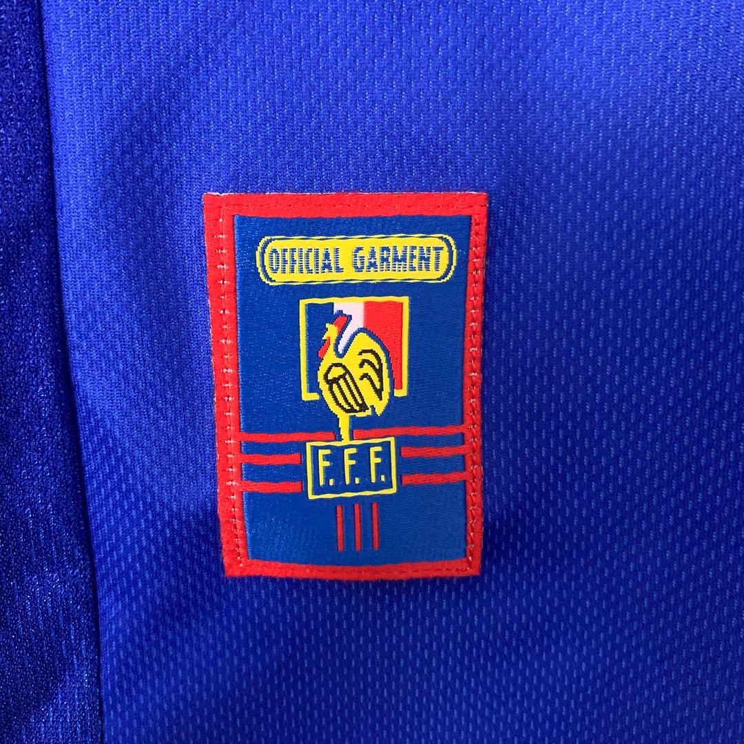 1998 France Retro Long Sleeve Home Football Shirt