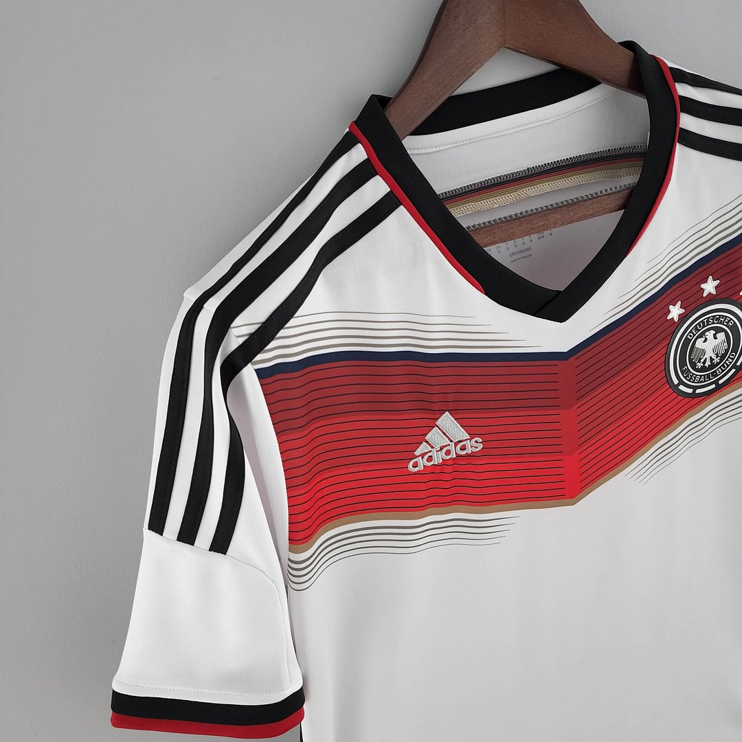 2014 Germany Retro White Home Football Shirt( Fans Edition )