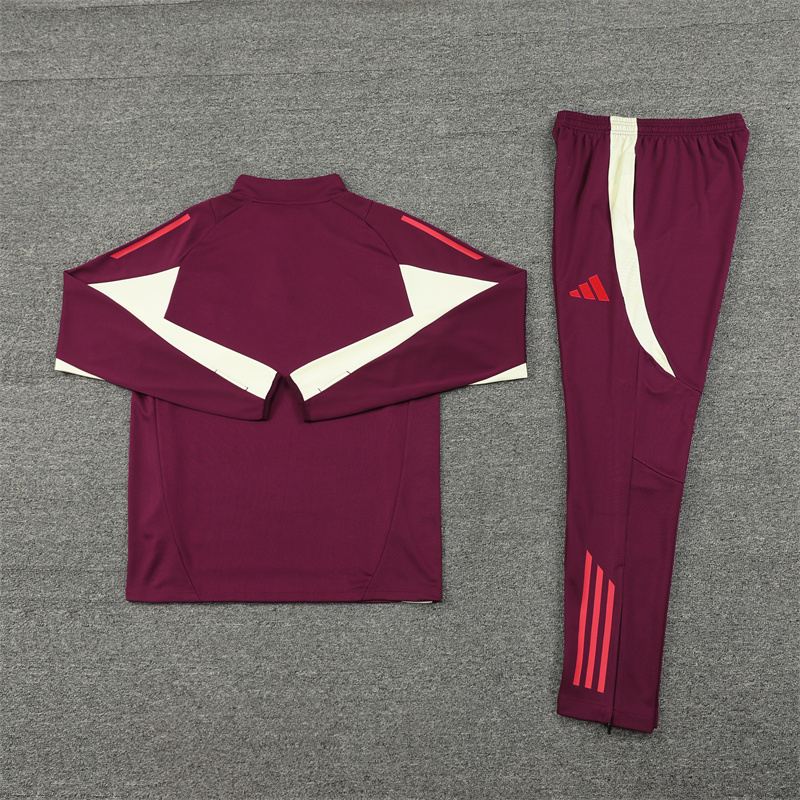 2024/2025 Bayern Pre-match Training Jujube Red Football Jersey For Player Edition